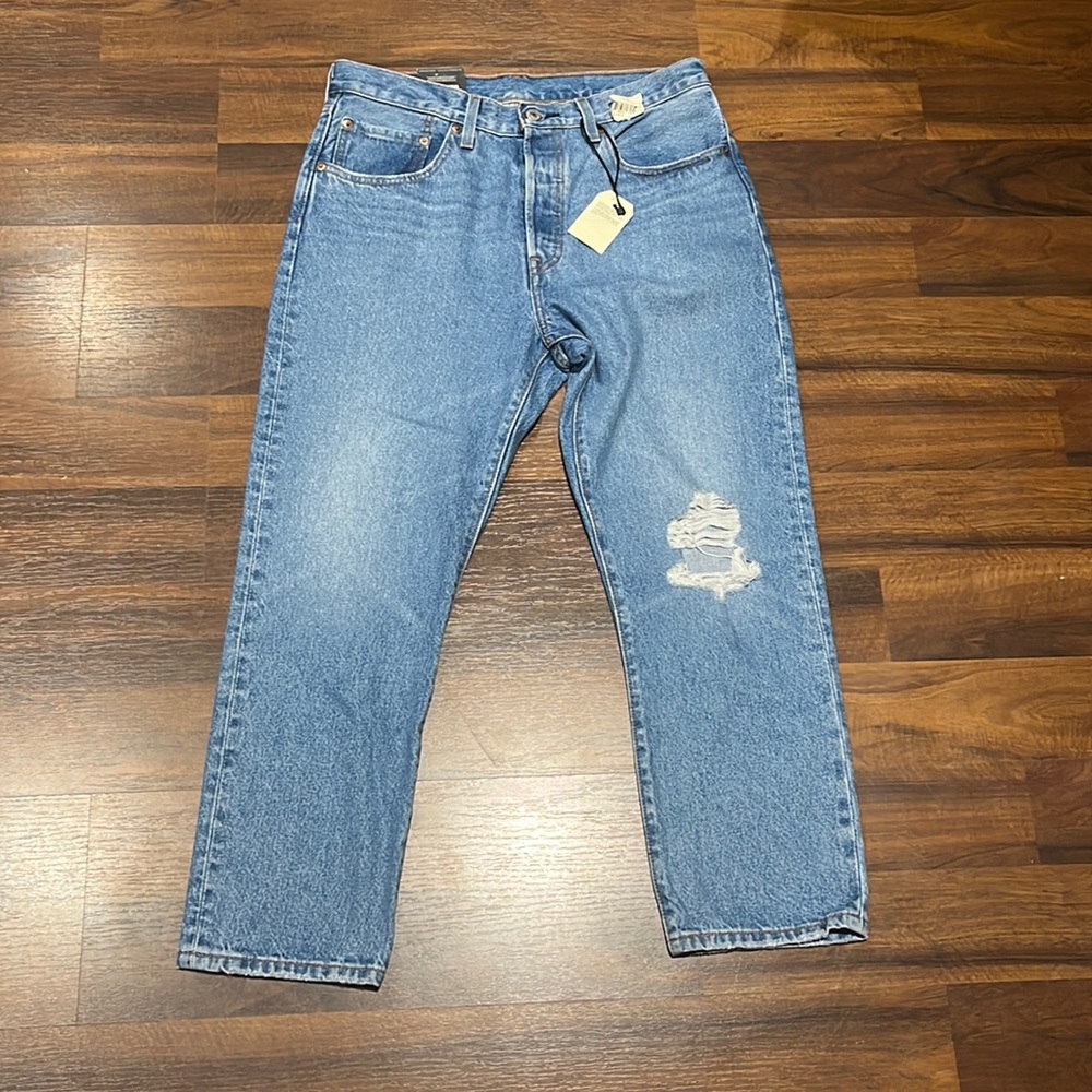 Levi's Blue Ankle & Cropped Jeans